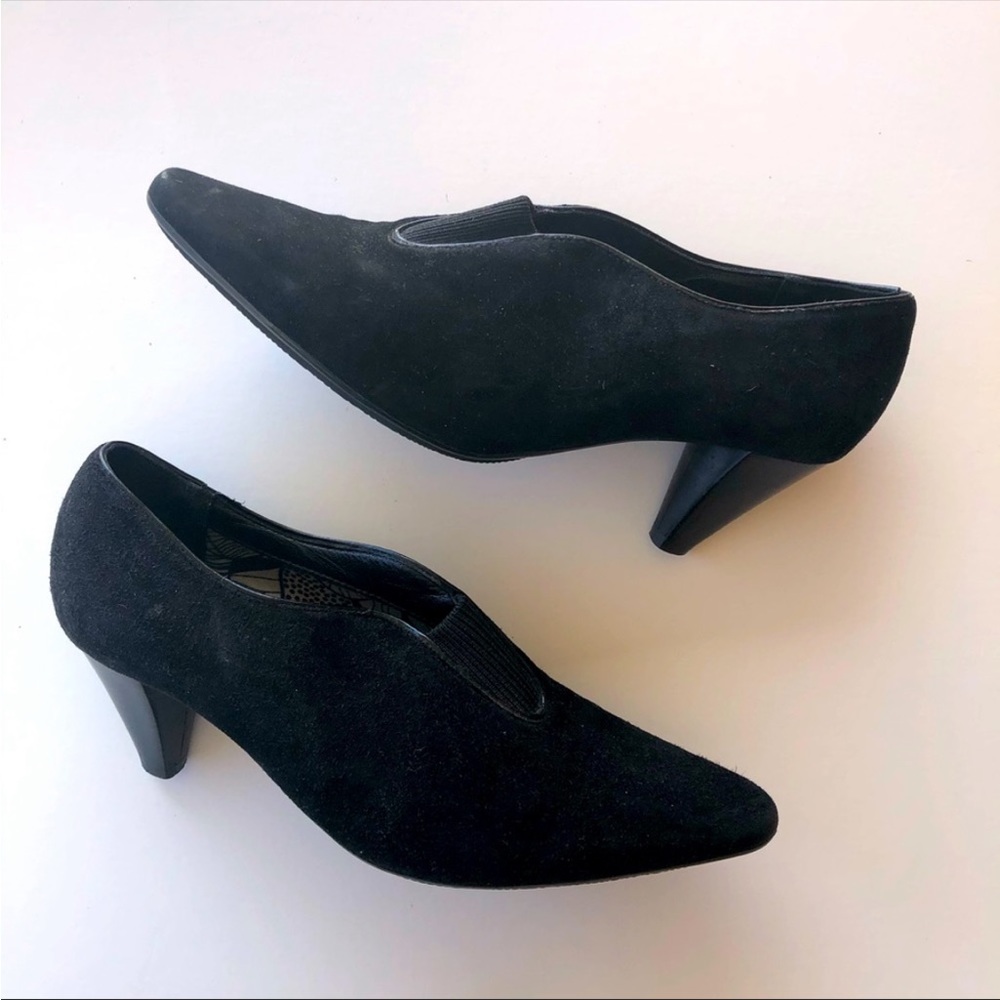 Aquatalia heels shoes loaders moderately high heel
